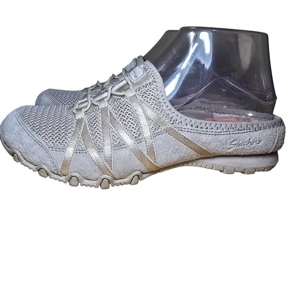 Skechers Grey Relaxed Fit Memory Foam Slip On Women Shoes Size 6.5 Exc. LN Cond - Picture 4 of 8